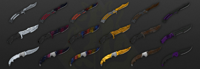 counter strike best knives skins